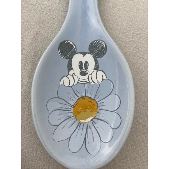 Disney Mickey Mouse Ceramic Spoon Rest * Spring Flower Design Home H109 - Picture 4 of 7
